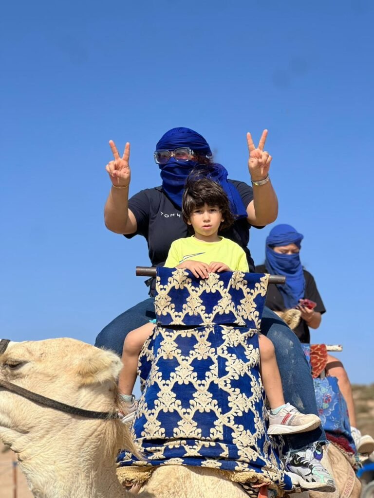 Camel ride in imlalin dunes